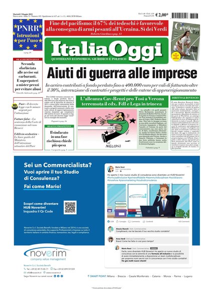 Italia oggi : quotidiano di economia finanza e politica